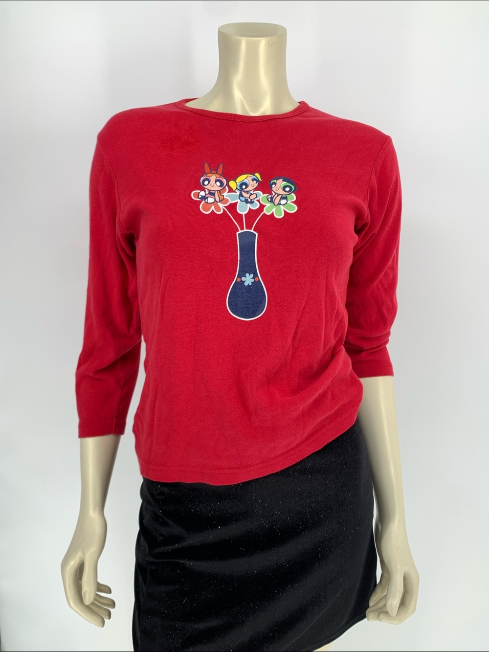 VINTAGE Y2K 2000 POWERPUFF GIRLS long sleeve graphic tee